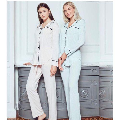 BONE CLUB 4826 ÖNDEN DÜĞMELİ CASUAL PİJAMA TAKIM