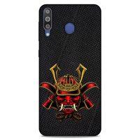 Lopard Samsung Galaxy M30 Uyumlu Kılıf Tattoo's (36) Glitter Kılıf Kırmızı Şeytan