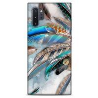 Samsung Galaxy Note 10 Plus Kılıf Desenli Özel Seri Tüyler (30) Silicone Case