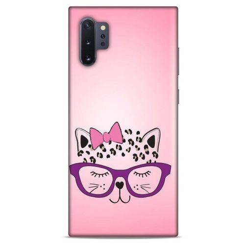 Lopard Samsung Galaxy Note 10 Plus Uyumlu Kılıf Kediler (12) Koruyucu Silikon Kurdelalı