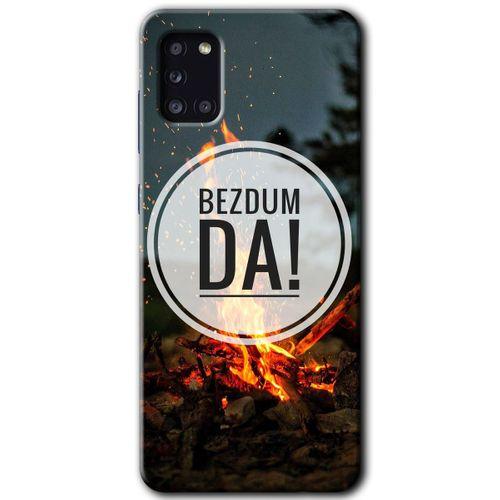 Samsung Galaxy A31 Kılıf Baskılı Kapak - Bezdum Da + 5D Tam Kaplayan Cam