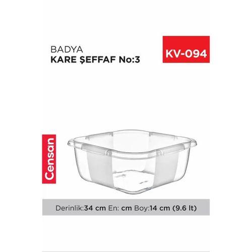 Kare Şeffaf Badya 1 Adet 3 No Royaleks-E166