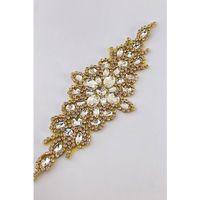 Gümüş Baklava Motifli Ütüyle Yapışan Taşlı Aplik