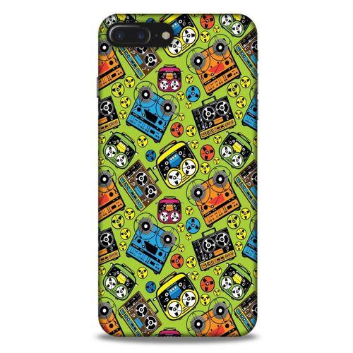 Retro (5) Desen Koruma Kabı Renkli Apple Iphone 8 Plus Kılıf