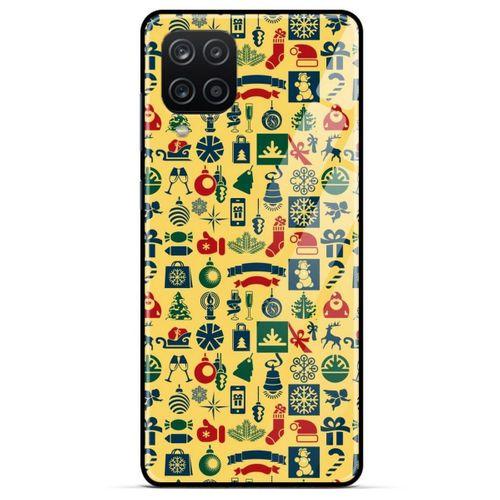 Samsung Galaxy A12 Kılıf Yılbaşı Süsleri (12) Koruyucu Silikon