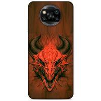 Xiaomi Redmi Poco X3 Kılıf Dragons (14) Lansman Kılıf Kırmızı Boynuzlu Ejderha