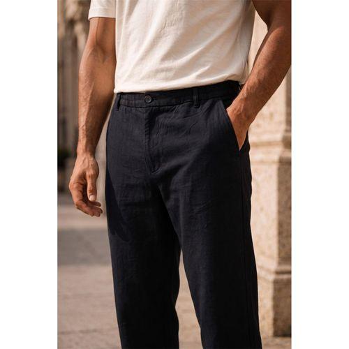 Sorrentino Relax Fit %100 Pamuk Flamlı Kumaş Erkek Jogger Pantolon - Siyah