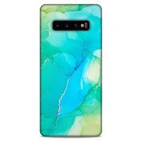 Samsung Galaxy S10 Plus Uyumlu Kılıf Yeşil Delisi (3) Kapak Çay yeşil