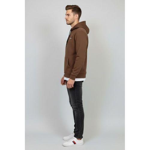 Süperlife Kapşonlu Uzun Kollu Baskılı Dar Kalıp İnce Erkek Sweatshirt SPR 2019K61