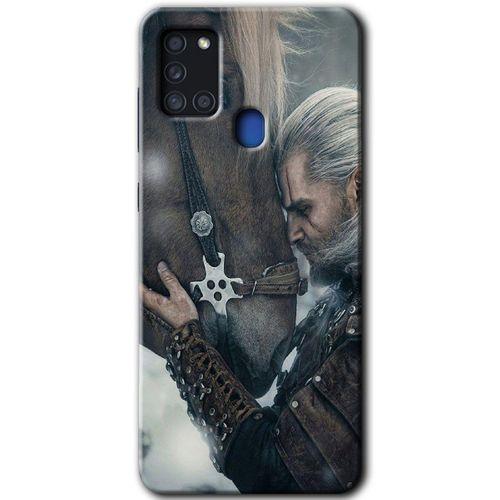 Samsung Galaxy A21s Kılıf Baskılı Kapak - Kadim Dost +Tam Kaplayan Mat Seramik