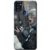 Samsung Galaxy A21s Kılıf Baskılı Kapak - Kadim Dost +Tam Kaplayan Mat Seramik