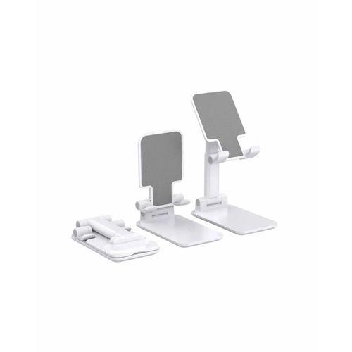 Ayarlanabilir Ergonomik Katlanabilir Masaüstü Telefon Tutucu Beyaz