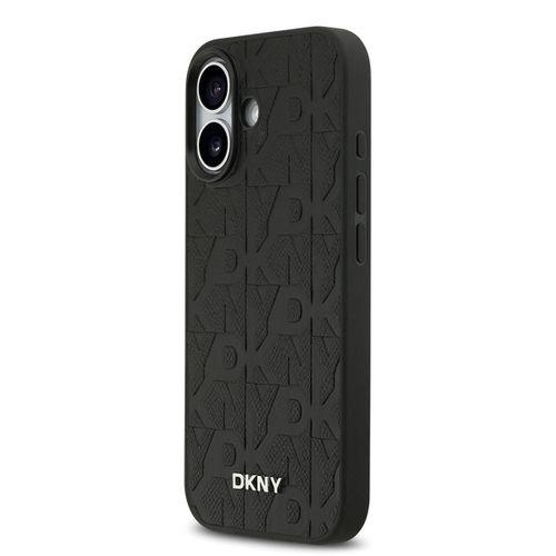 Apple iPhone 17 Kılıf DKNY Orjinal Lisanslı M-safe Şarj Özellikli 3D Yazılı Grid Pattern Kapak