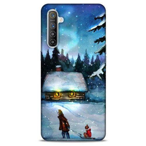 Oppo Realme XT Kılıf Snowix (38) Neo Hybrid Kılıf Beyaz Mavi