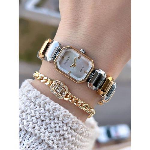Ferrucci Mini Vintage Seri 2 Yıl Garantili 3 Atm Suya Dayanıklı Kadın Kol Saati+Bileklik Z.01141.5