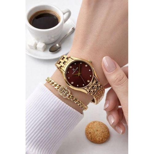 Daniel Klein 2 Yıl Garantili Çelik Kordon 30 Mt Suya Dayanıklı Kadın Kol Saati+Bileklik DKK.10150-3