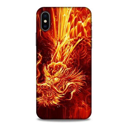 Apple iPhone XS Kılıf Dragons (12) Koruyucu Silikon Ateş Ejderhası