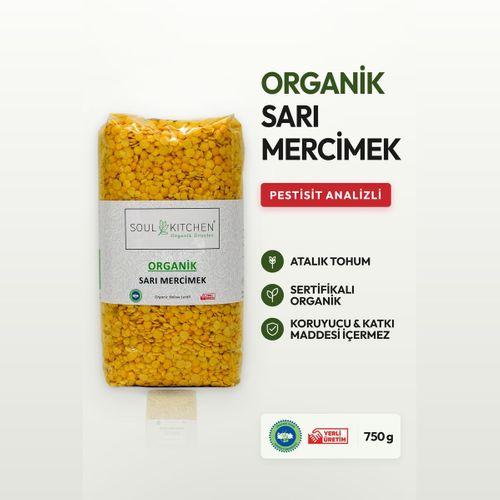 Organik Sarı Mercimek 750gr
