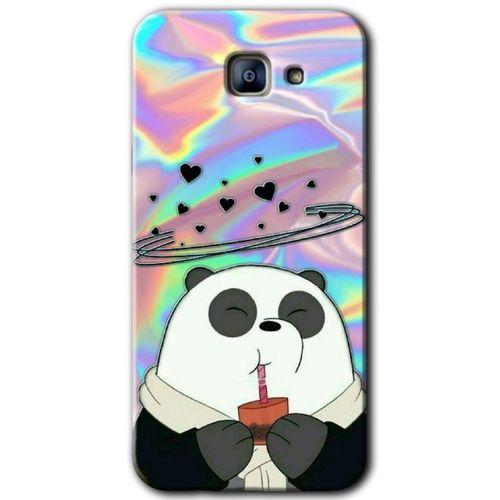 Potkal Hediye Fabrikası Samsung Galaxy A8 2016 Kılıf HD Desen Baskılı Arka Kapak - Milkshake Panda