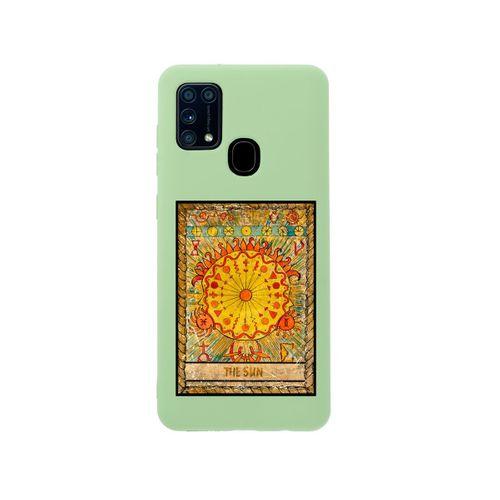 Samsung M31 The Sun Premium Silikonlu Yeşil Telefon Kılıfı