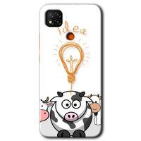 MRCİLETİSİM Xiaomi Redmi 9c Kılıf HD Desen Baskılı Arka Kapak + Temperli Cam - İdea Lamp