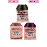 3 Adet Altınbaşak Oya ve Dantel İpi 20 gr - Royaleks - No: 1144 - 065 - 004