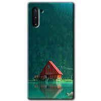 Samsung Galaxy Note 10 HD Baskılı Kılıf + 9D Tam Ekran Koruyucu - House In Woods