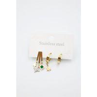 Kutup Yıldızı Çoklu Küpe - Altın