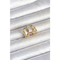 316L Çelik Gold Renk Samanyolu Model Kadın Yüzük