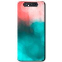 Galaxy A80 Kılıf HD Desen Baskılı Arka Kapak - Flu Işık + Kırılmaz Cam