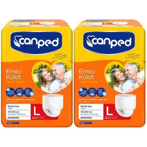 Canped Emici Külot Büyük Boy Large 30'lu 2 paket / 60 adet