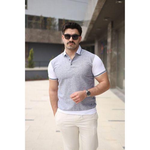 Erkek Polo Yaka Fermuar Detaylı Tişört