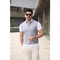 Erkek Polo Yaka Fermuar Detaylı Tişört