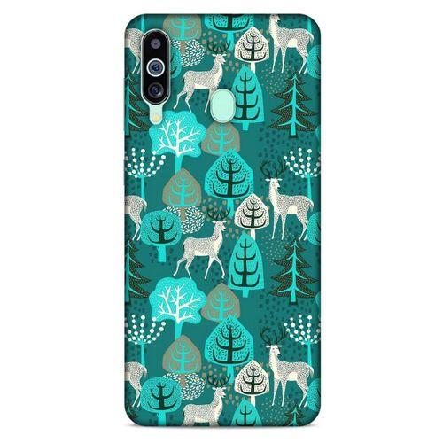 Samsung Galaxy M40 Kılıf Snowix (32) Soft Silikon Kılıf Turkuaz Beyaz