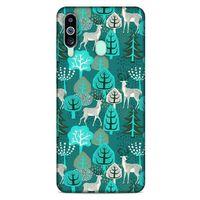 Samsung Galaxy M40 Kılıf Snowix (32) Soft Silikon Kılıf Turkuaz Beyaz