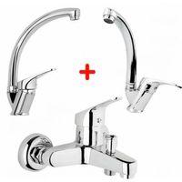 Mix Banyo Bataryası Lavabo - Evye 3 Lü Avantajlı Set