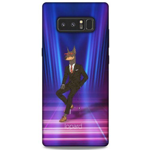 Samsung Galaxy Note 8 Kılıf FunnyMaX (44) Tough Armor Kılıf Fuşya Doberman
