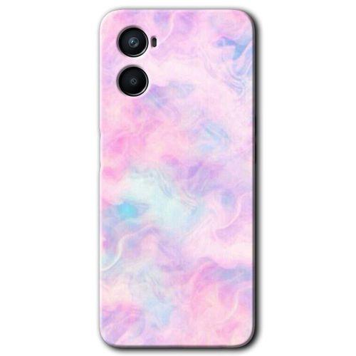 Potkal Hediye Fabrikası Oppo Reno 3 Kılıf HD Desen Baskılı Arka Kapak - Pembe-Duman