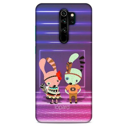 Xiaomi Redmi Note 8 Pro Kılıf FunnyMaX (4) Koruma Kılıfı Mor Pembe
