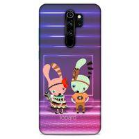 Xiaomi Redmi Note 8 Pro Kılıf FunnyMaX (4) Koruma Kılıfı Mor Pembe