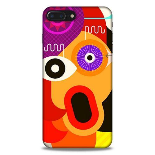 Lopard Apple Iphone 8 Plus Uyumlu Kılıf Soyut Sanat (12) Desenli Koruyucu Silikon