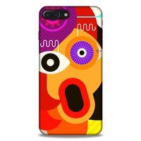 Lopard Apple Iphone 8 Plus Uyumlu Kılıf Soyut Sanat (12) Desenli Koruyucu Silikon