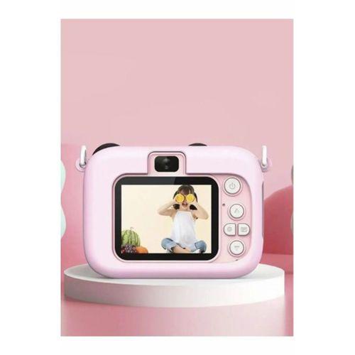 Mini 1080p Hd Çocuk Kamera Dijital Fotoğraf Makinesi 2.0 Inç Ekran 5 Adet Oyun Pembe