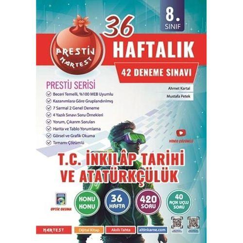 8. Sınıf Haftalık T.c. İnkılap Tarihi Ve Atatürkçülük Denemeleri Omega Nartest Yayınları
