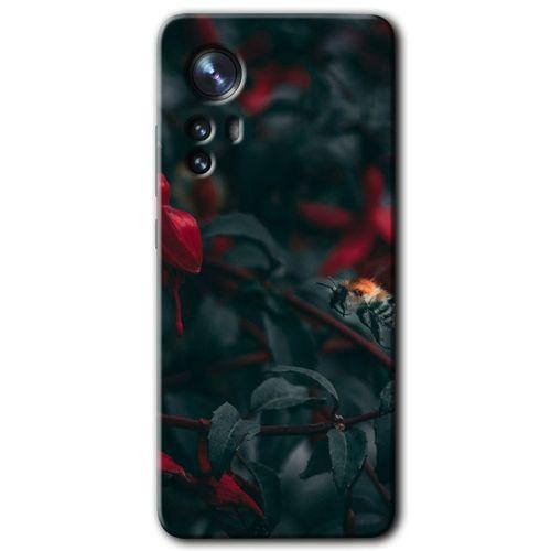 Xiaomi Mi 12 Kılıf HD Desen Baskılı Arka Kapak - Avcı Arı
