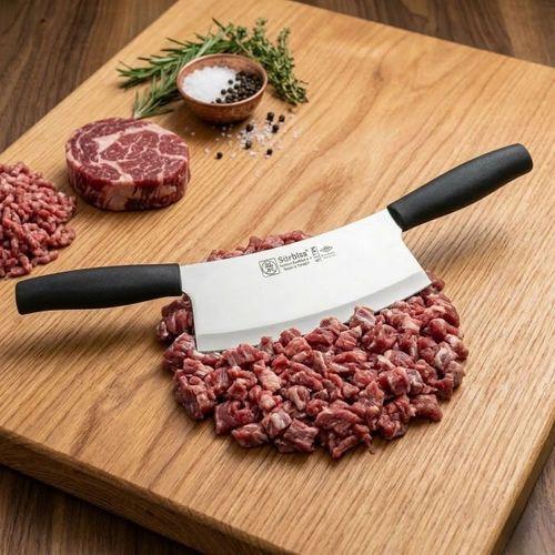 Sürmene Kasap Zırh Bıçağı 33 cm Et Kıyma Ezme Satırı Kurban ve Pizza Satır Bıçağı Sürbisa 61706