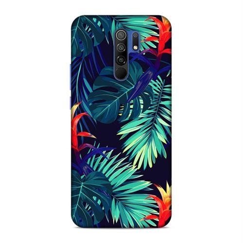 Xiaomi Redmi 9 Kılıf Pasifik Yapraklar Arka Kapak Silikon Koruma Full Koruyucu