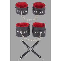 Siyah Kırmızı Harness Fantezi Aksesuar Set