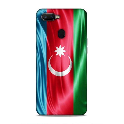 Oppo Ax7 Uyumlu Kılıf Azarbaijan (36) Glitter Kılıf Tam Bayrak
