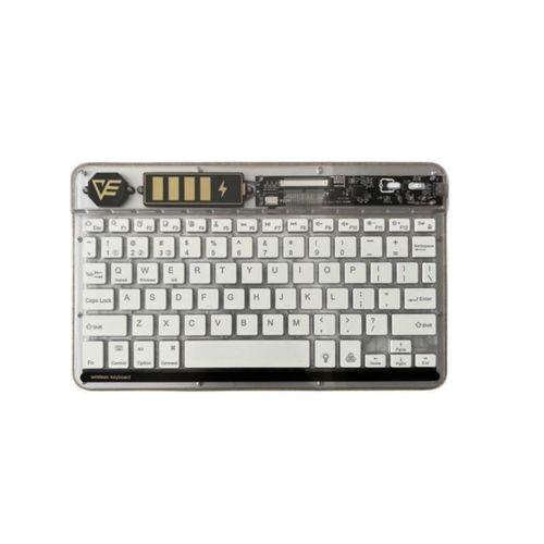 ZR612 Rgb Şeffaf Beyaz Bluethooth Klavye